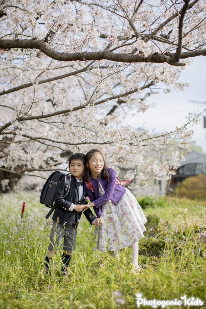 混雑しない、都内の桜スポットで！！桜×ご入学記念撮影！①写真と動画で残す出張撮影