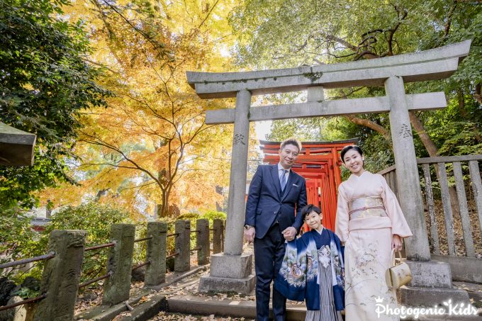 【文京区｜根津神社】七五三動画と写真で残す出張撮影｜もみじと銀杏の紅葉シーズンでした！【後編】