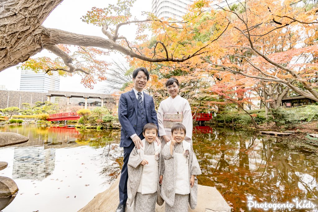 【千代田区｜東京の紅葉の美しいホテルニューオータニ庭園｜日枝神社】七五三出張撮影3時間|後編