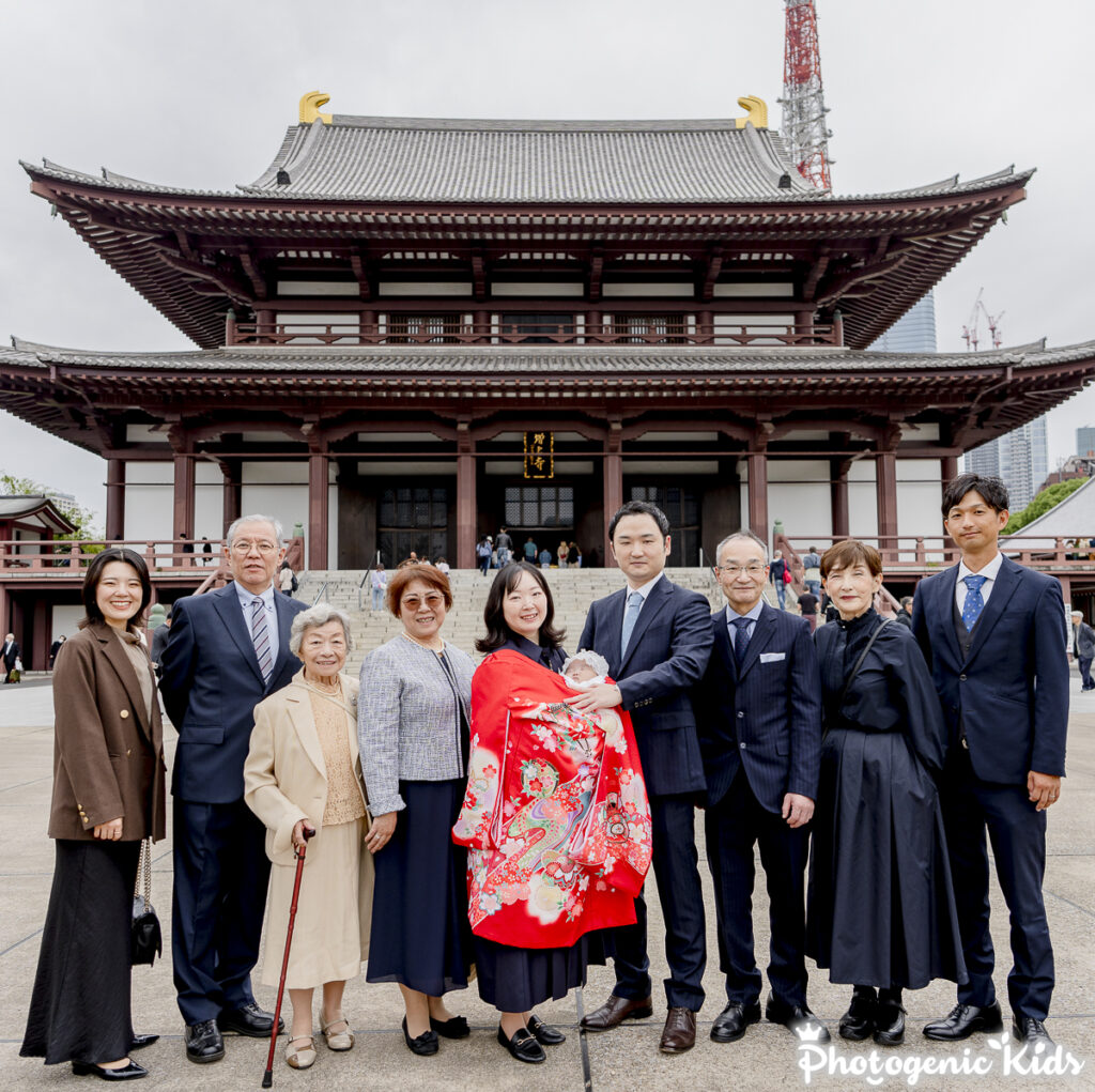 【港区｜増上寺|とうふ屋うかい】お宮参り＆お食い初め写真｜出張撮影【境内、御祈願、庭園、お食い初め】3時間｜前編