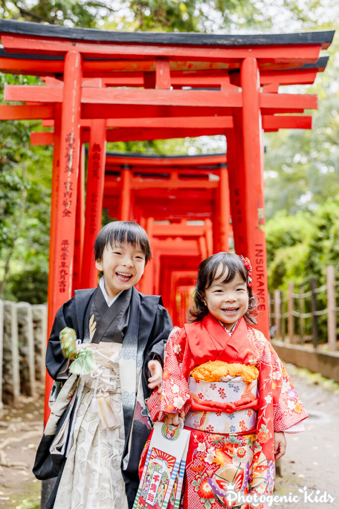 【文京区｜根津神社】七五三動画と写真で残す出張撮影｜2時間