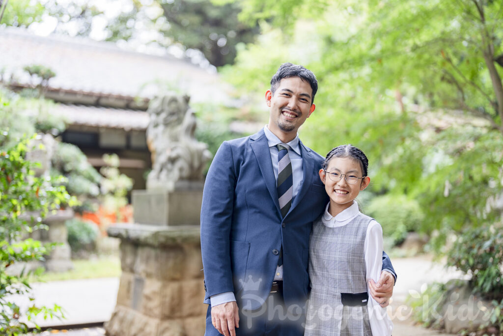 パパと娘さんのオーソドックスなツーショット