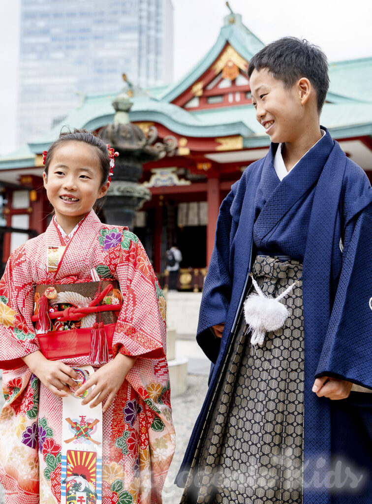 日枝神社 七五三 1/2成人式 兄妹 碁盤 写真集