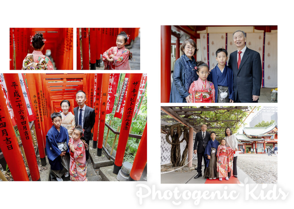 七五三 写真集 千本鳥居 家族撮影