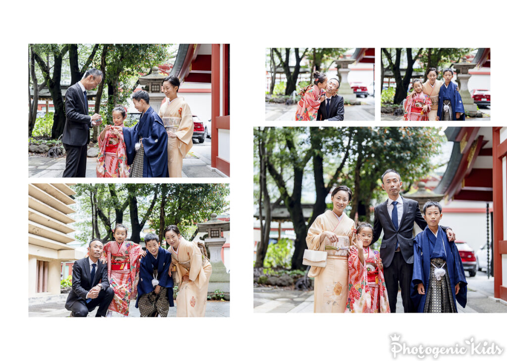 赤坂 日枝神社 七五三 親子 写真集
